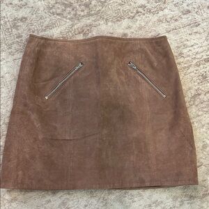Blank NYC Brown Mini Skirt